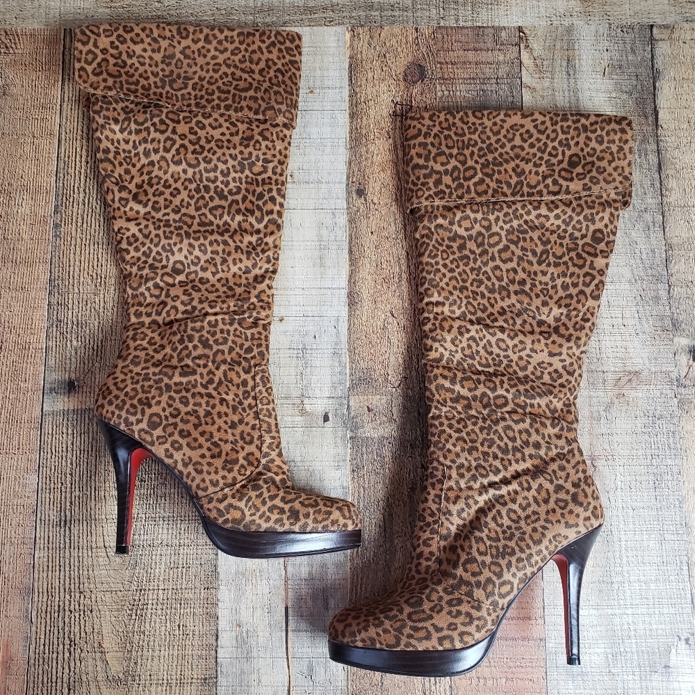 AMI Clubwear | Leopard Print Heeled Boots